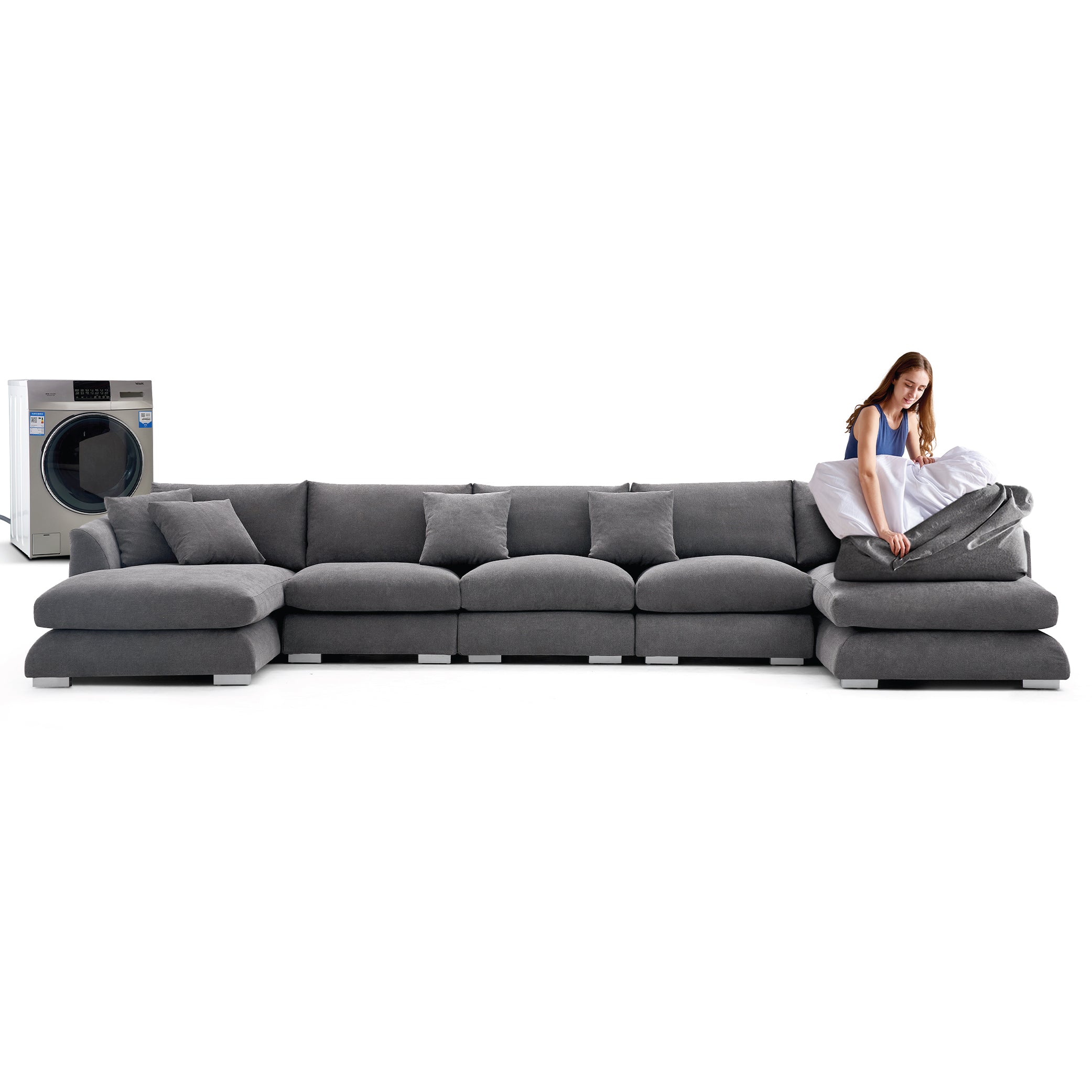Feathers U-Sectional