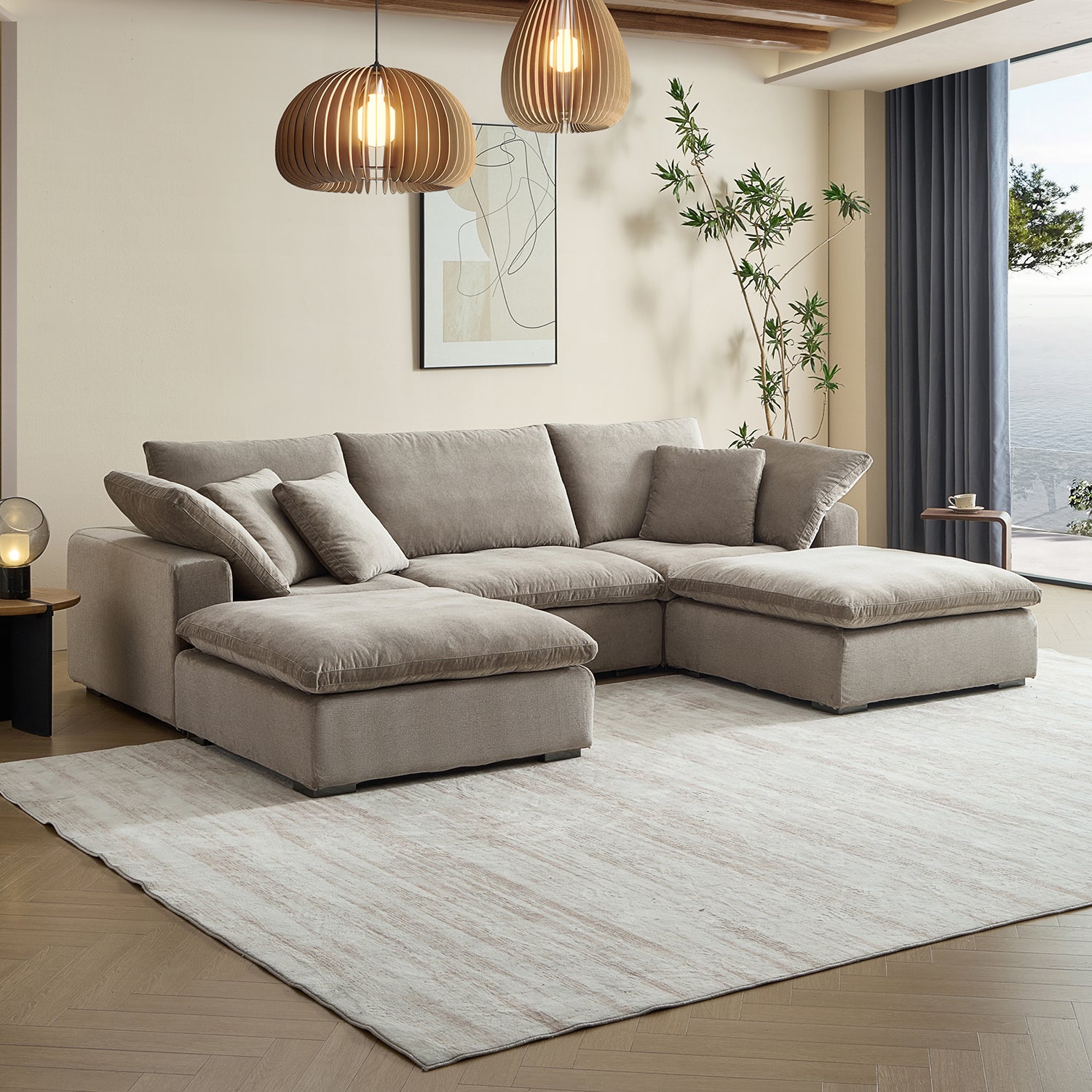 Malibu Cloud U Sectional