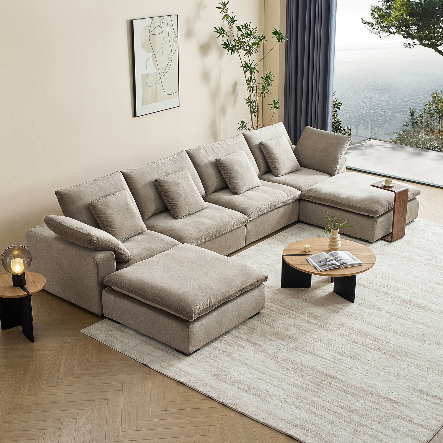 Malibu Cloud U Sectional