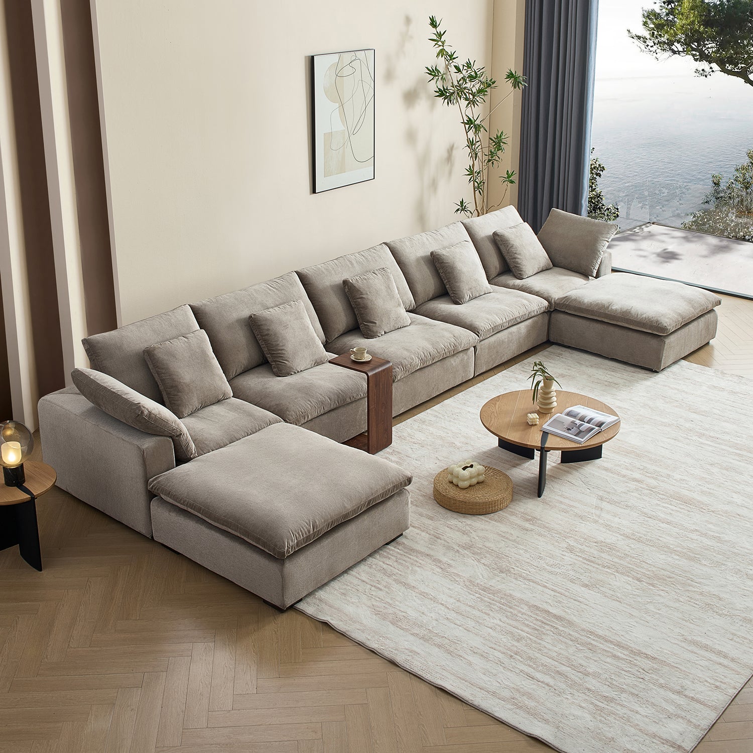 Malibu Cloud U Sectional
