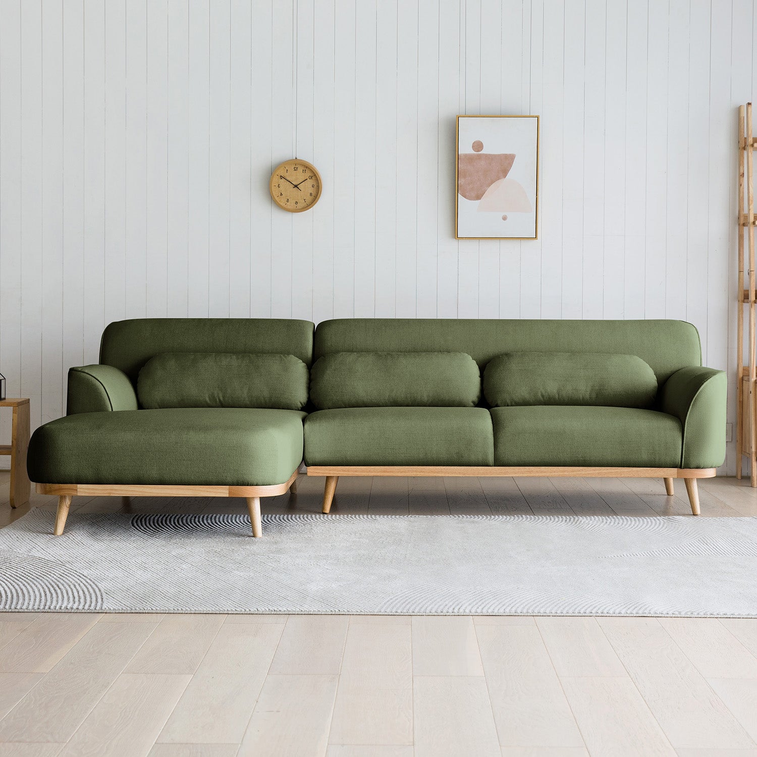 Solid Wood Sectional
