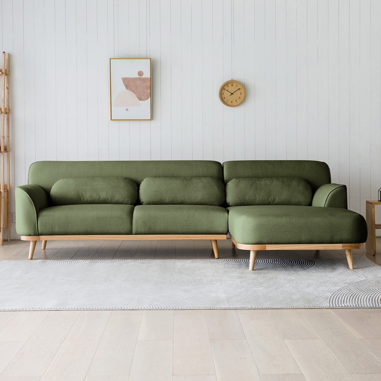 Solid Wood Sectional