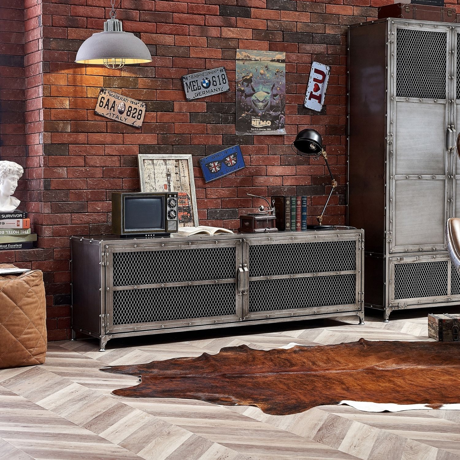 Bernz TV Stand Media Table Foundry
