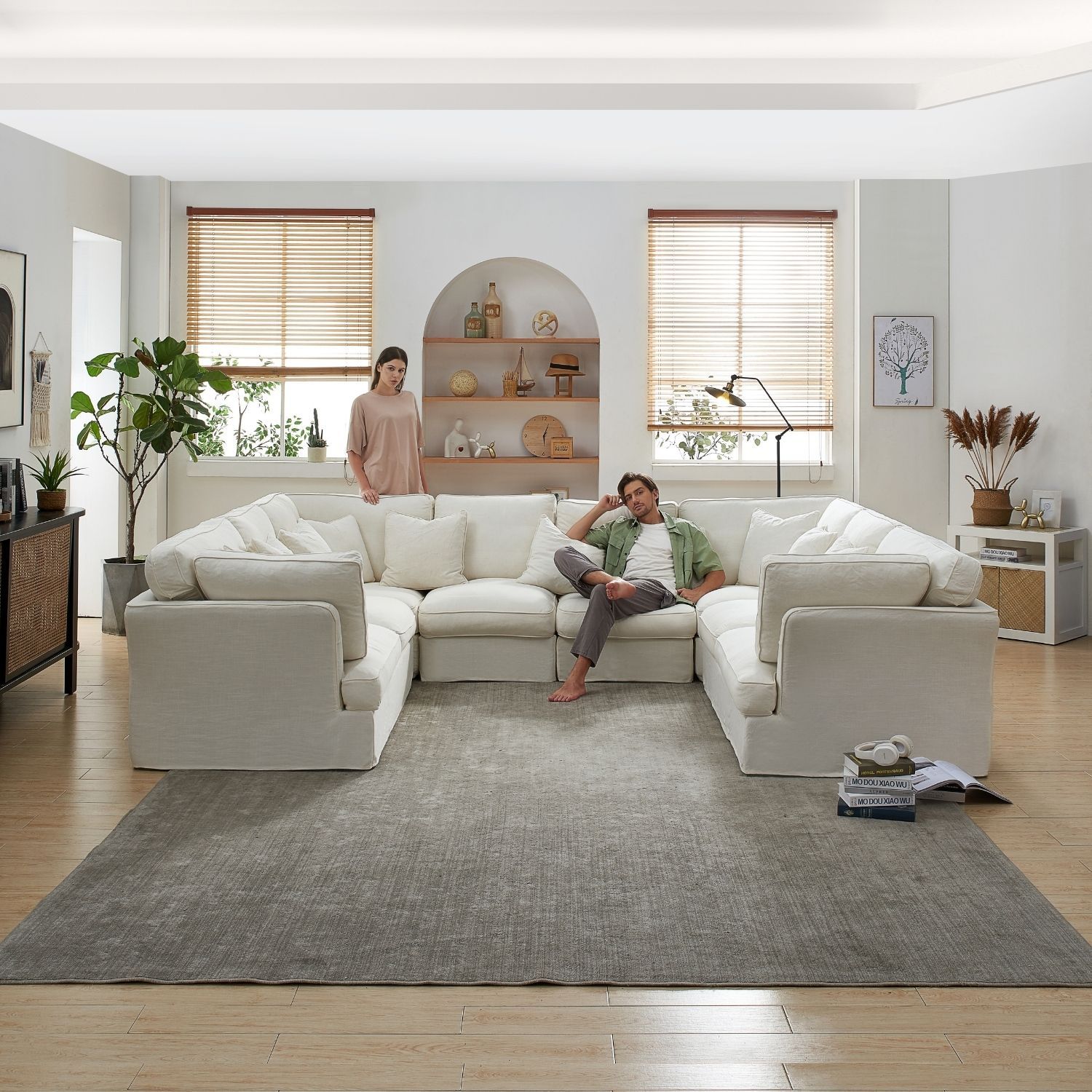 Chubby U Sectional Sofa Lemons & Me