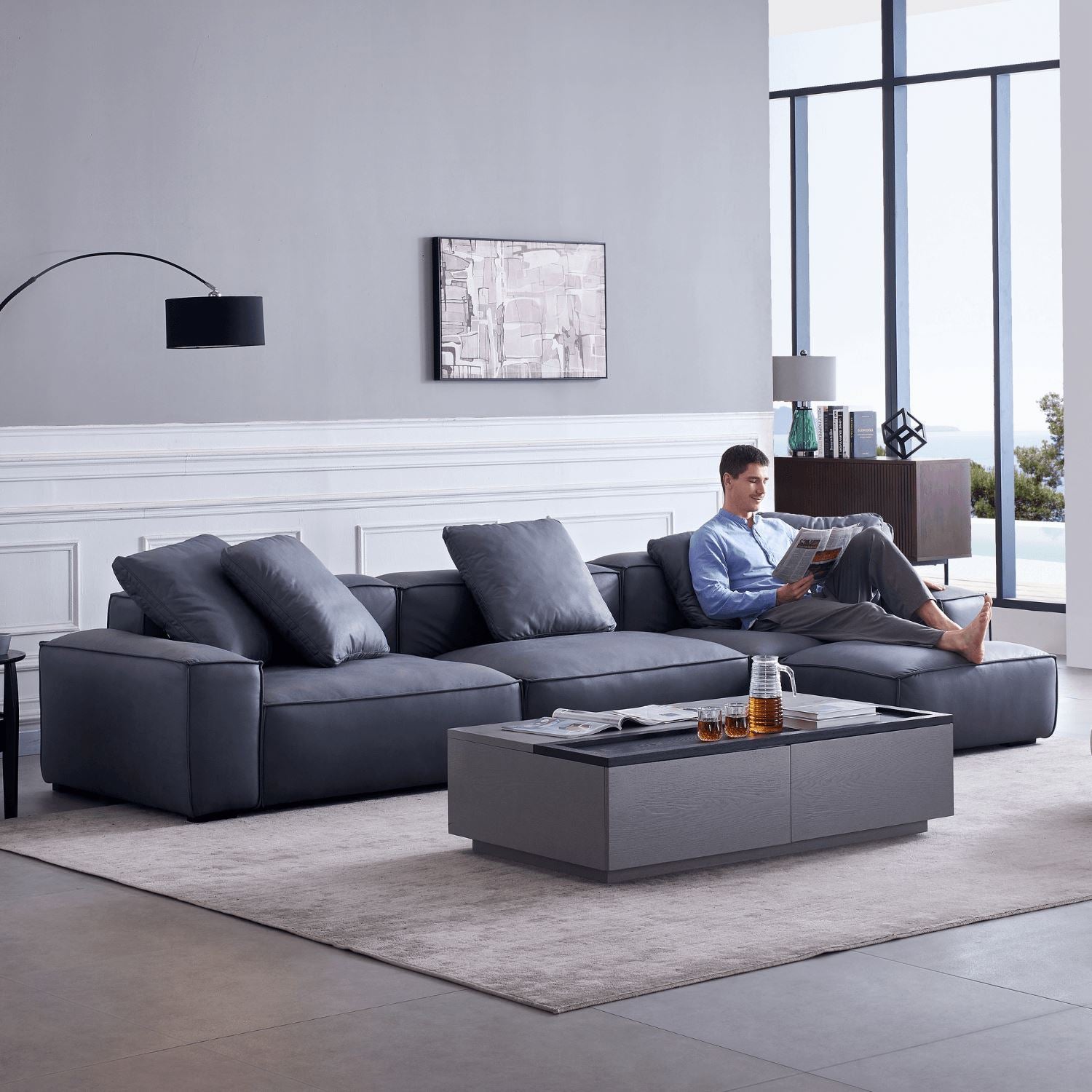 Loft Sofa + Ottoman - Valyou