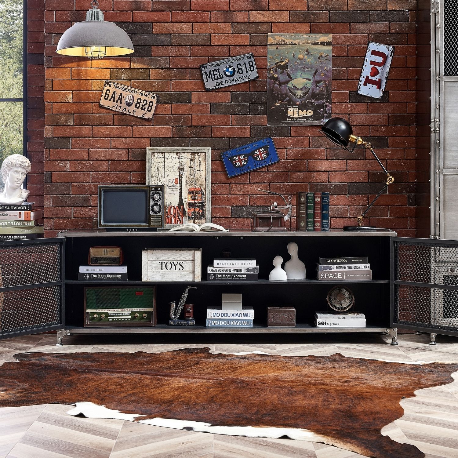 Bernz TV Stand Media Table Foundry