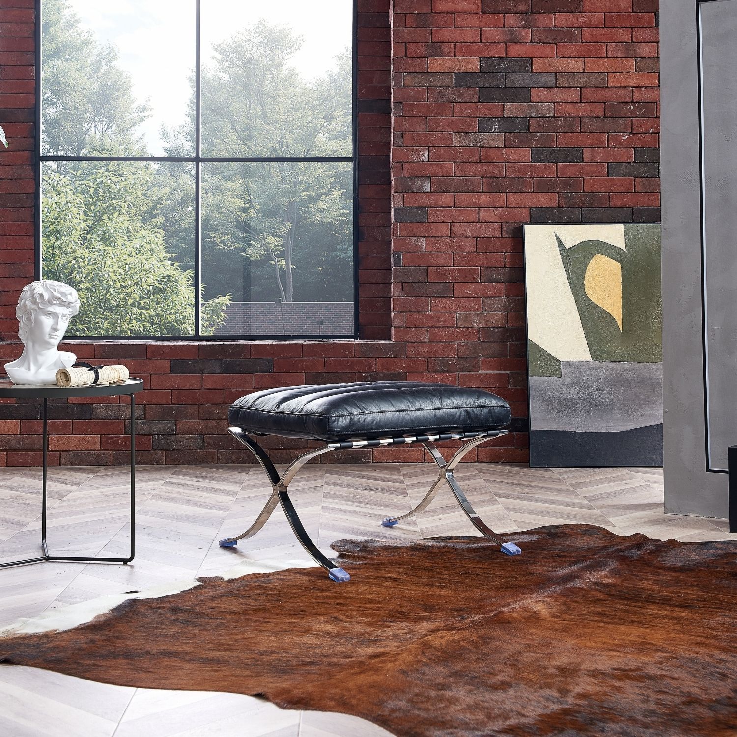 Elms Ottoman Ottoman Foundry