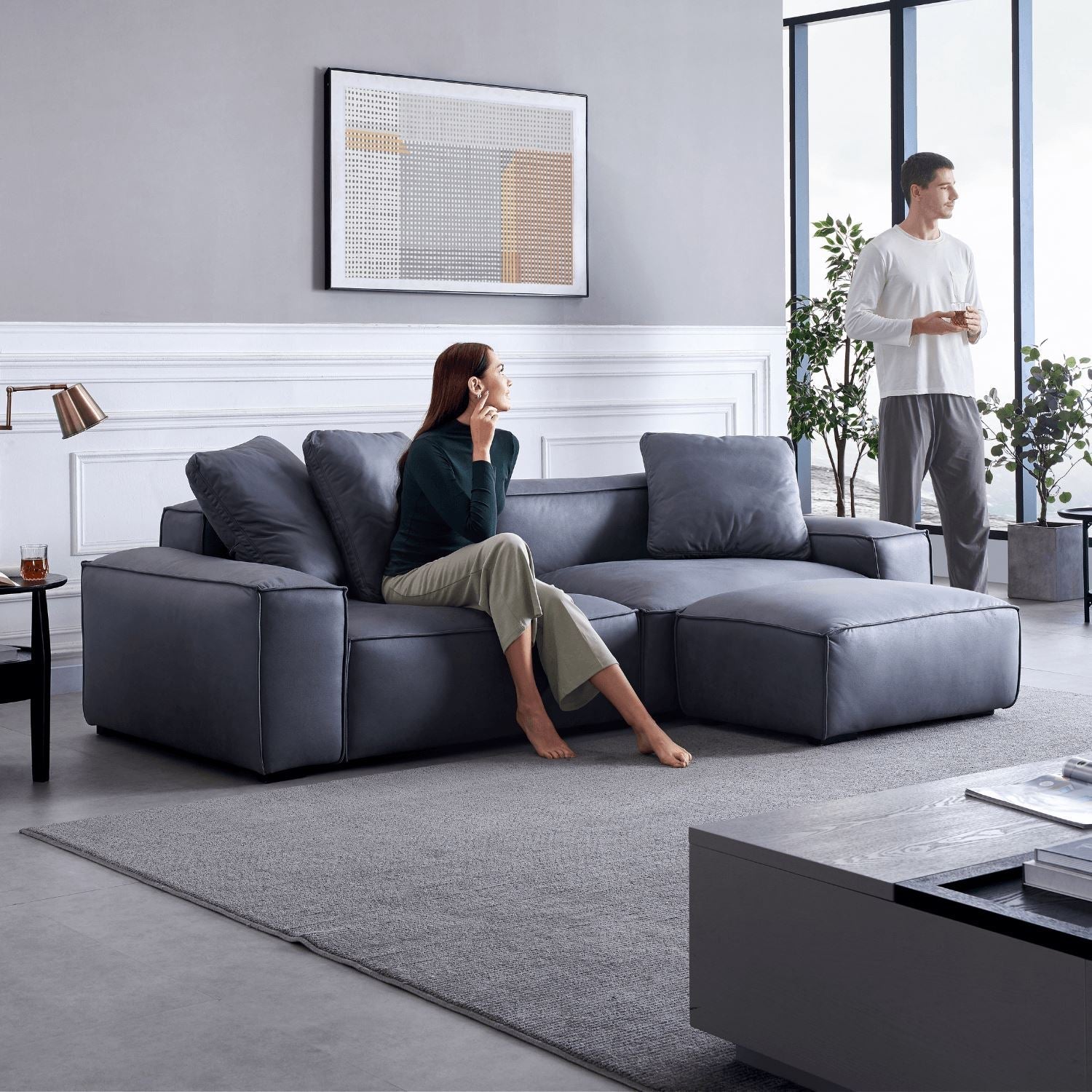Loft Sofa + Ottoman - Valyou