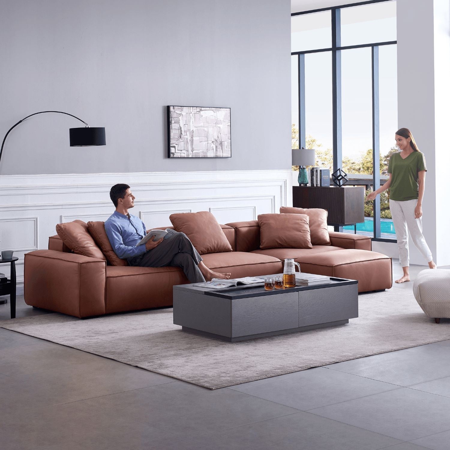 Loft Sofa + Ottoman - Valyou