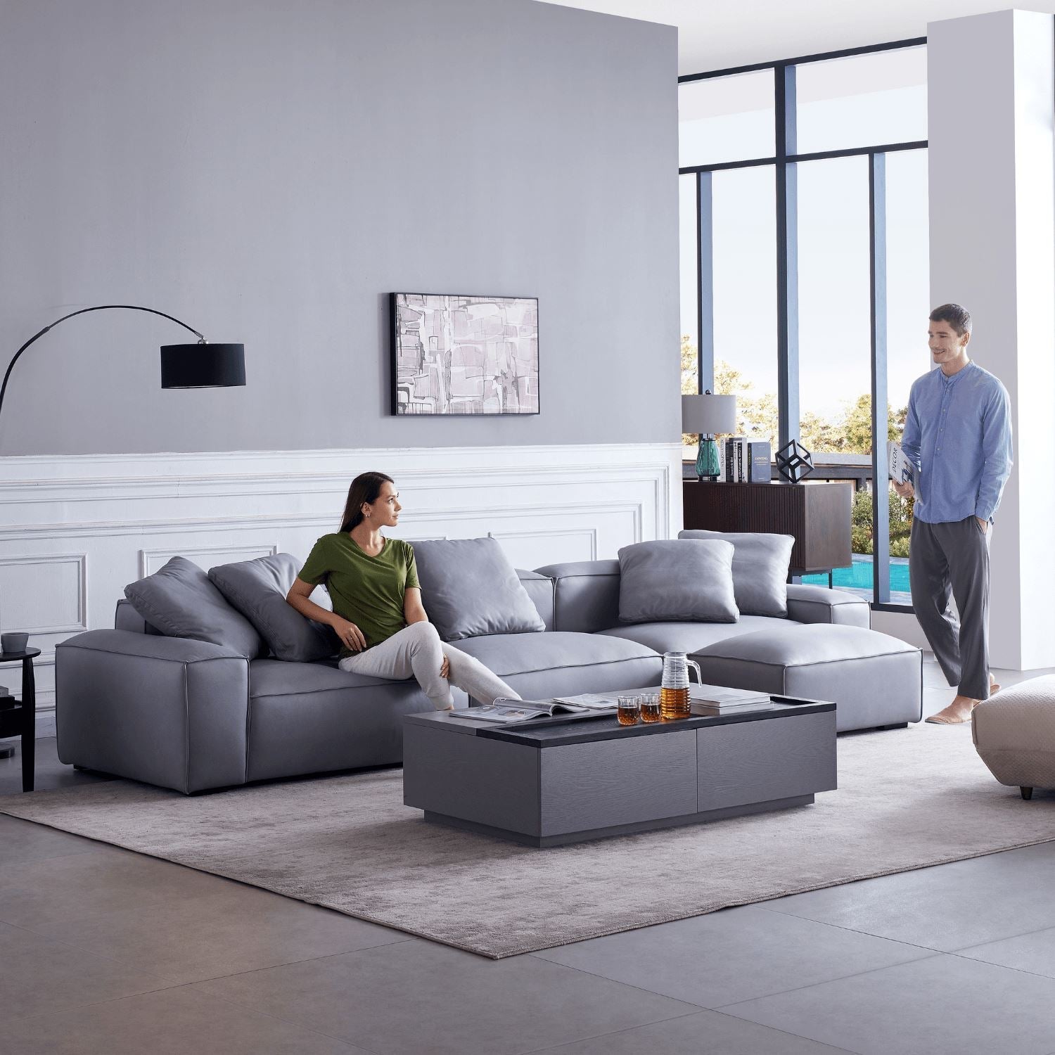 Loft Sofa + Ottoman - Valyou