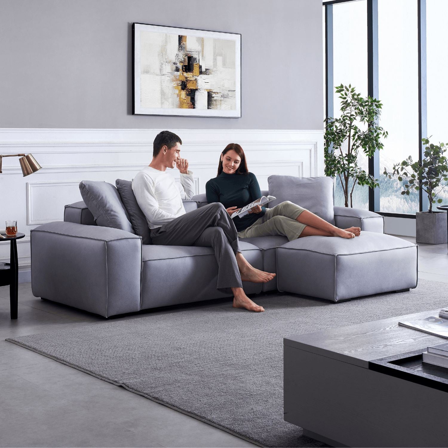 Loft Sofa + Ottoman - Valyou