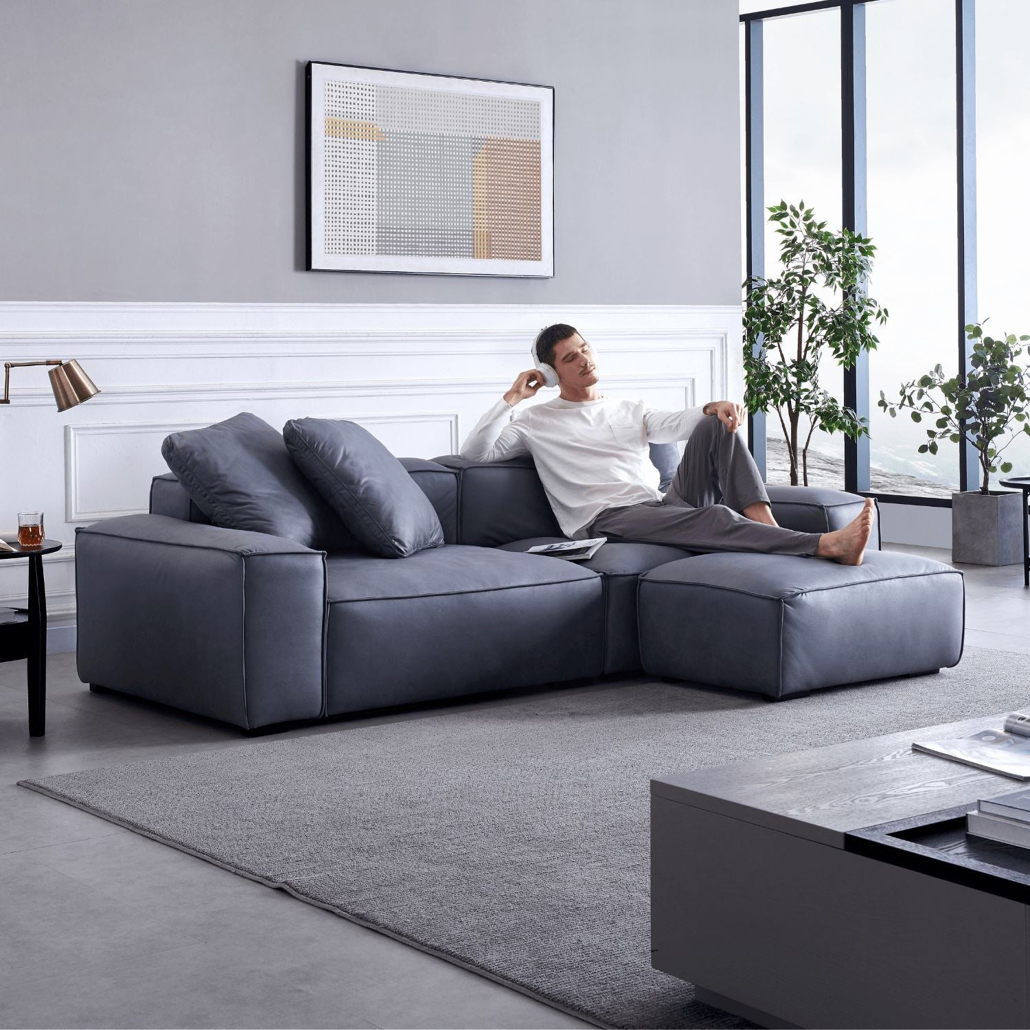 Loft Sofa + Ottoman - Valyou