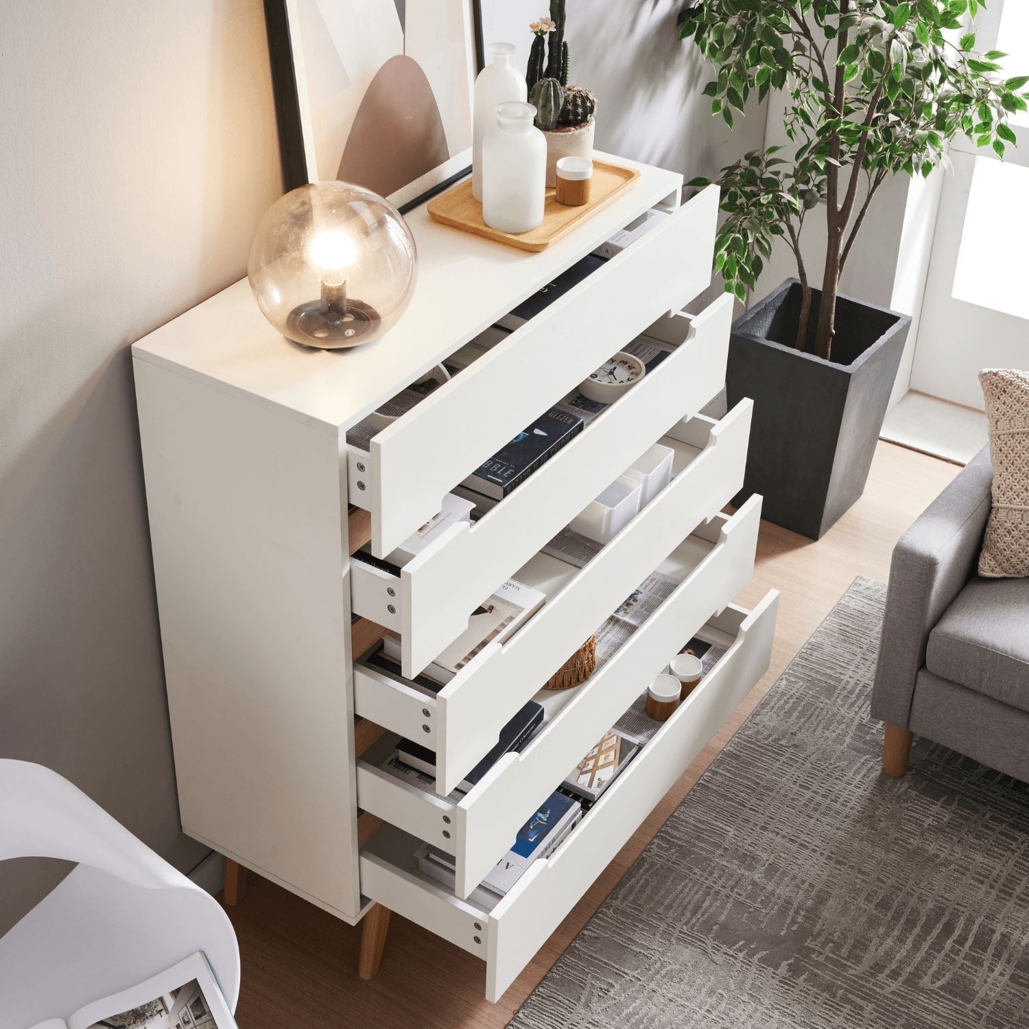 Valona 5 Drawer Dresser - Valyou