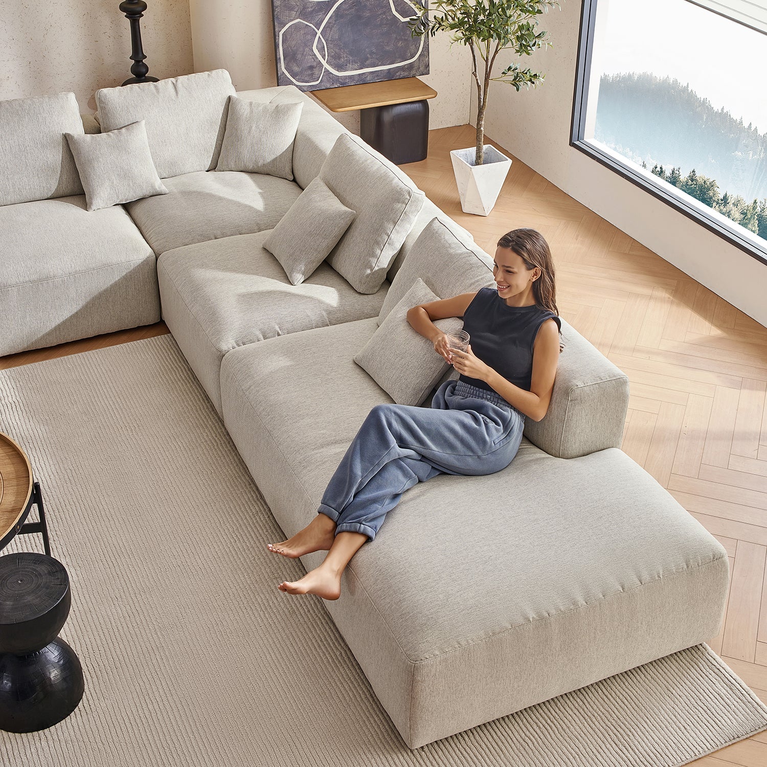The 5th Open L Sectional, sectional, Foundry | Valyou Furniture