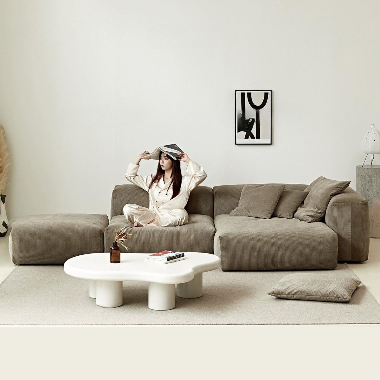 The Squish Sectional + Ottoman