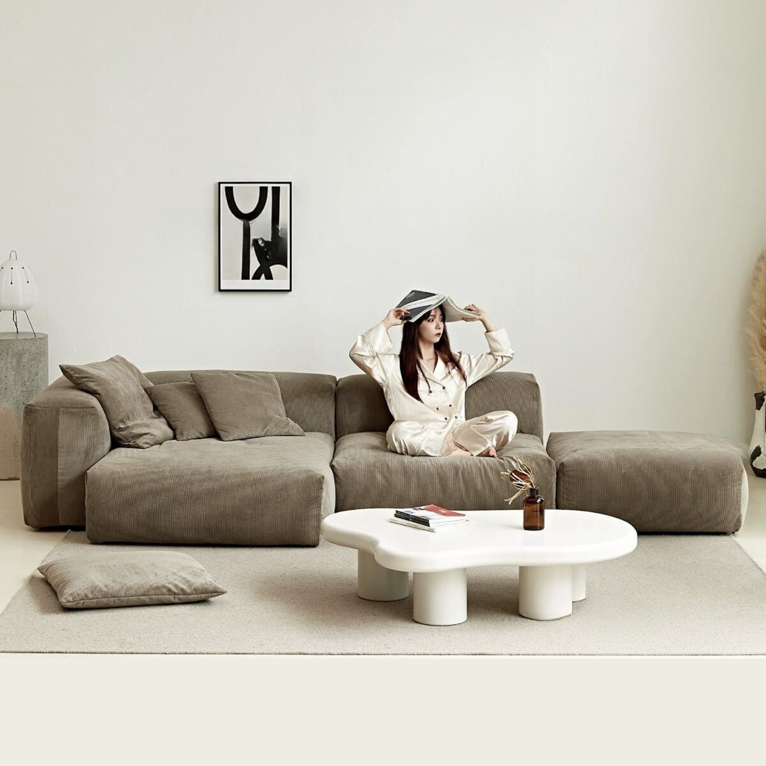 The Squish Sectional + Ottoman