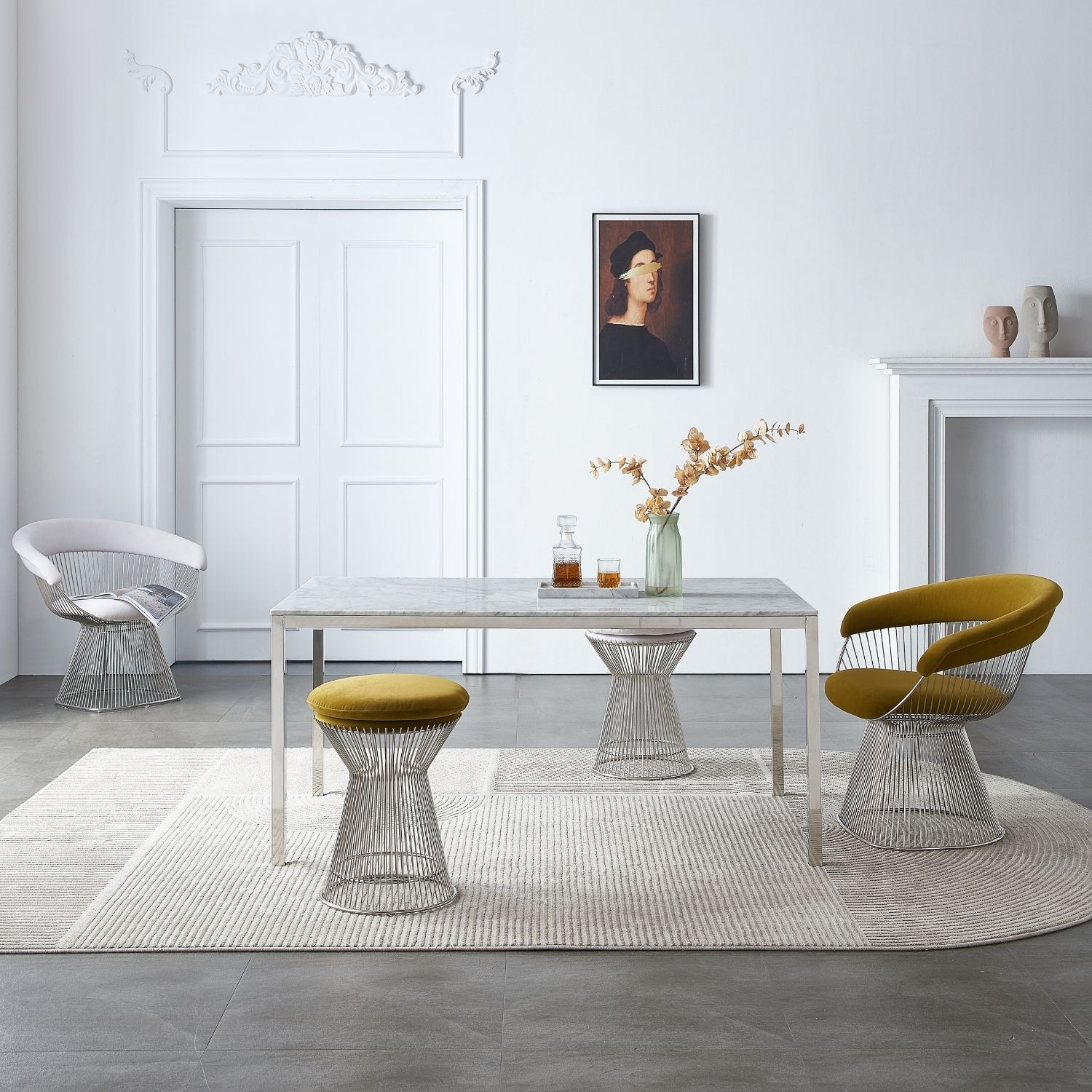 Pavilli Dining Table Dining Table Mario Capasa White Small