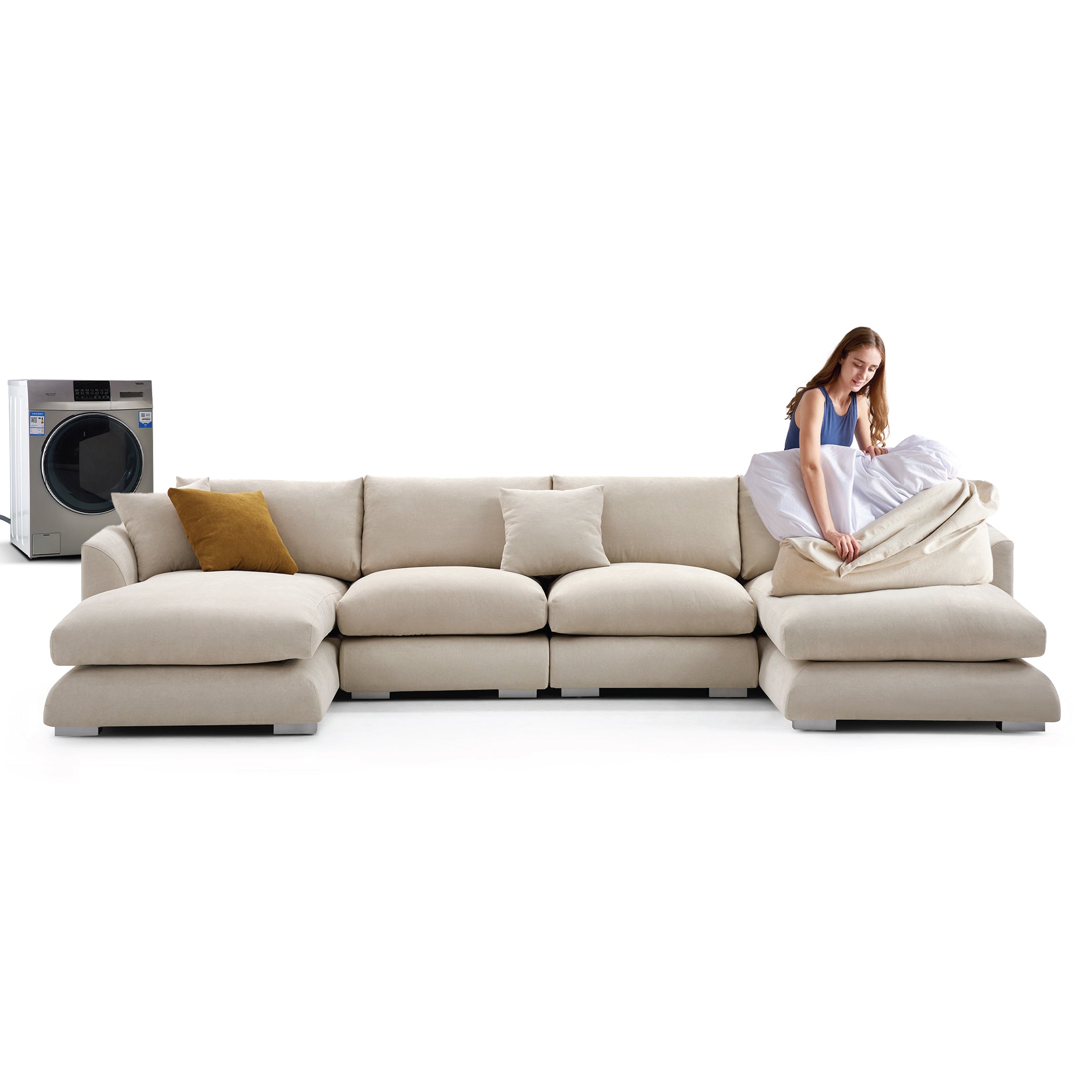 Feathers U-Sectional