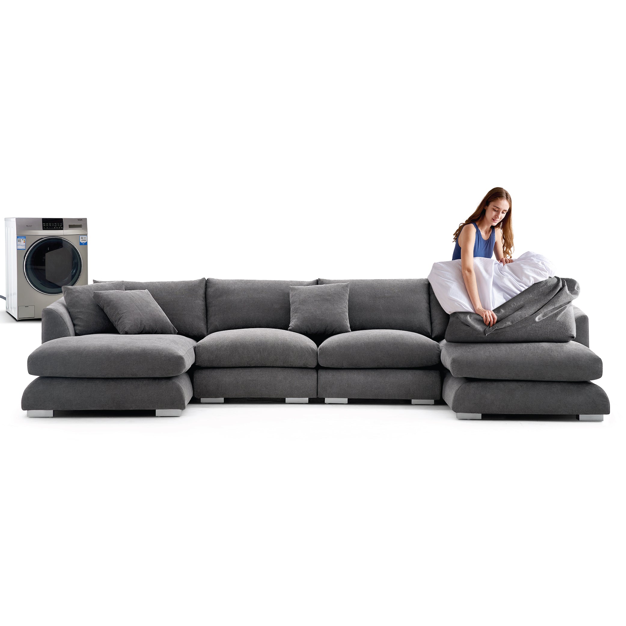 Feathers U-Sectional