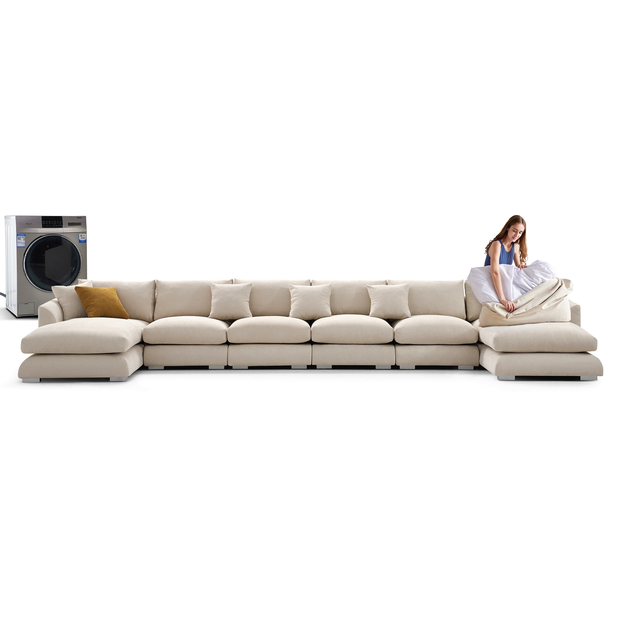 Feathers U-Sectional