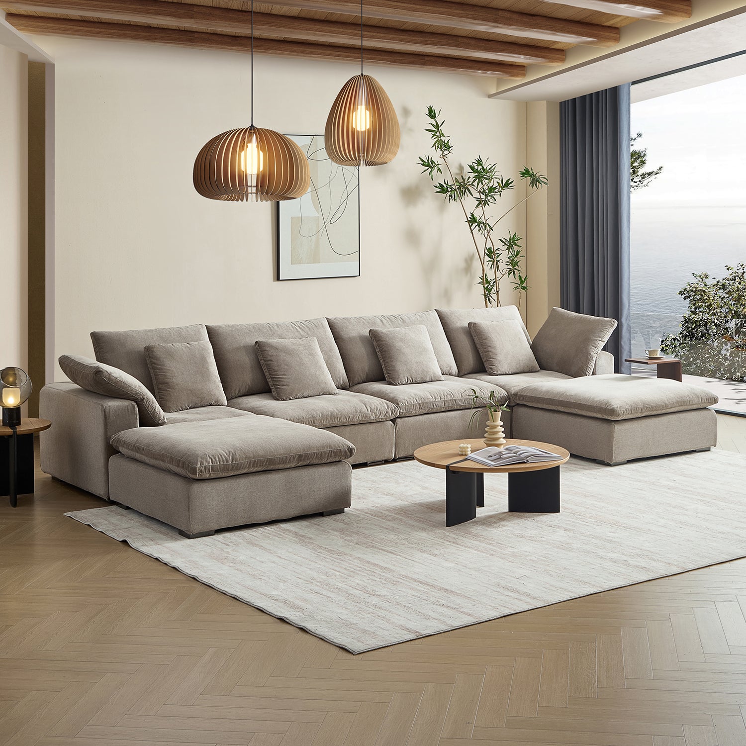 Malibu Cloud U Sectional