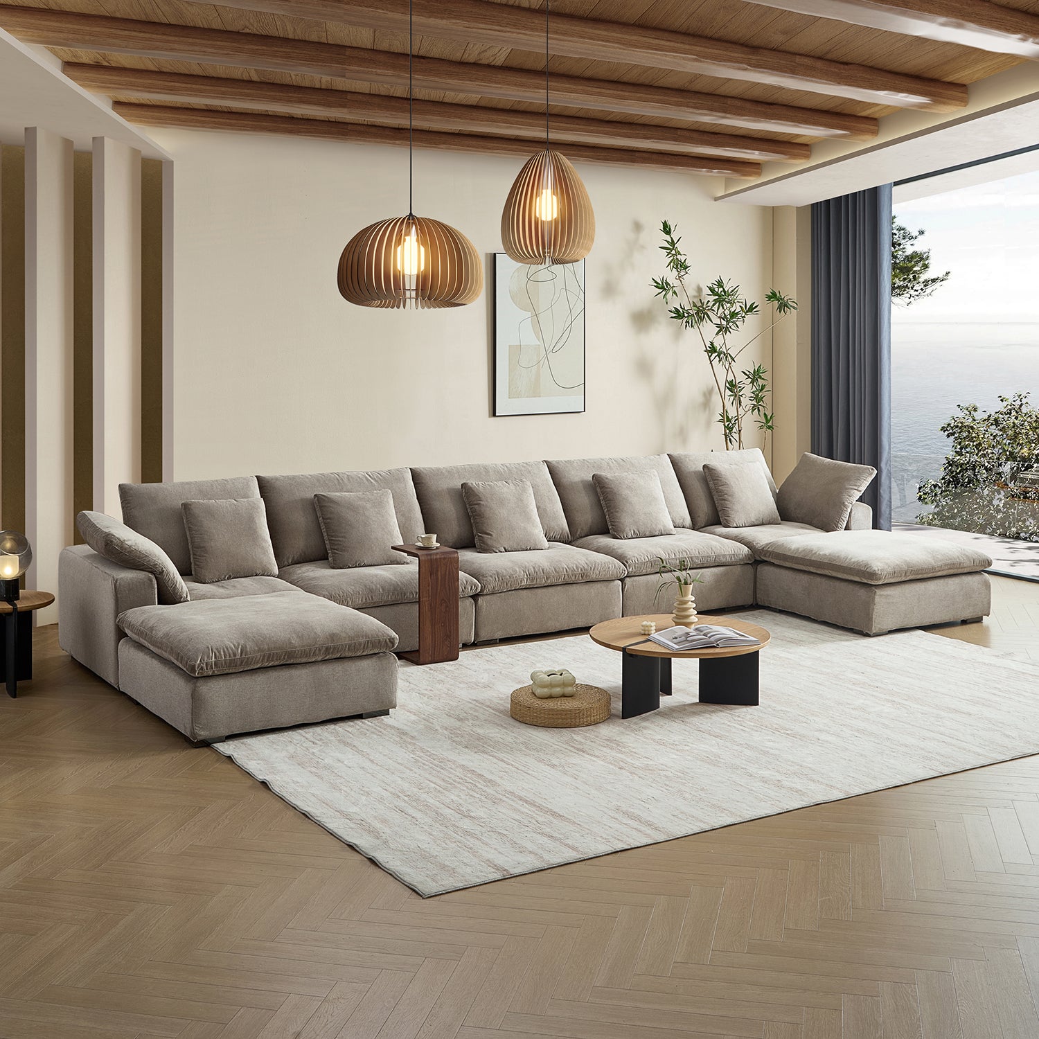 Malibu Cloud U Sectional