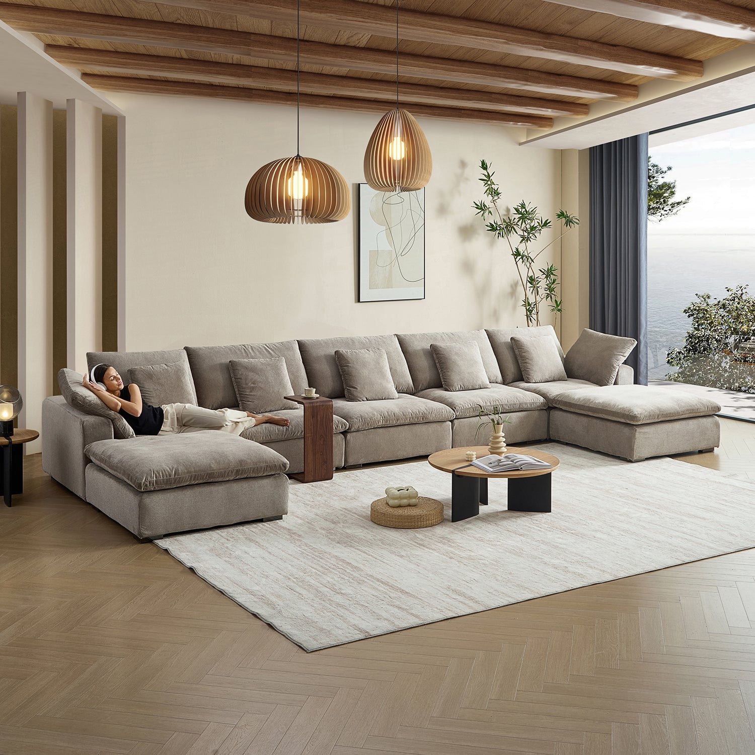 Malibu Cloud U Sectional