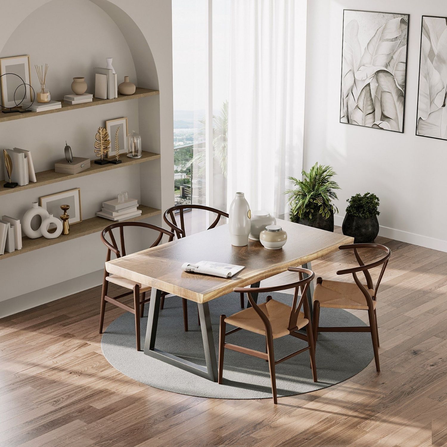 Bali Wood Dining Table