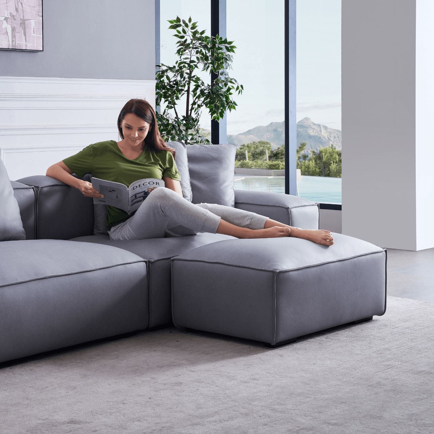 Loft Ottoman Sofa Mario Capasa 